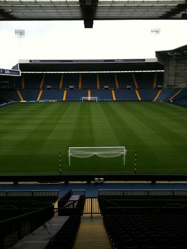 WBA's tweet photo. The Hawthorns is ready for the arrival of Everton on Saturday. Re-tweet if you are! #WBA #COYB http://t.co/t63LzT6i