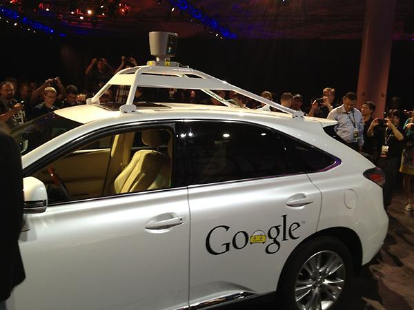 vmrick's tweet image. Google self-driving car at #VMworld2012