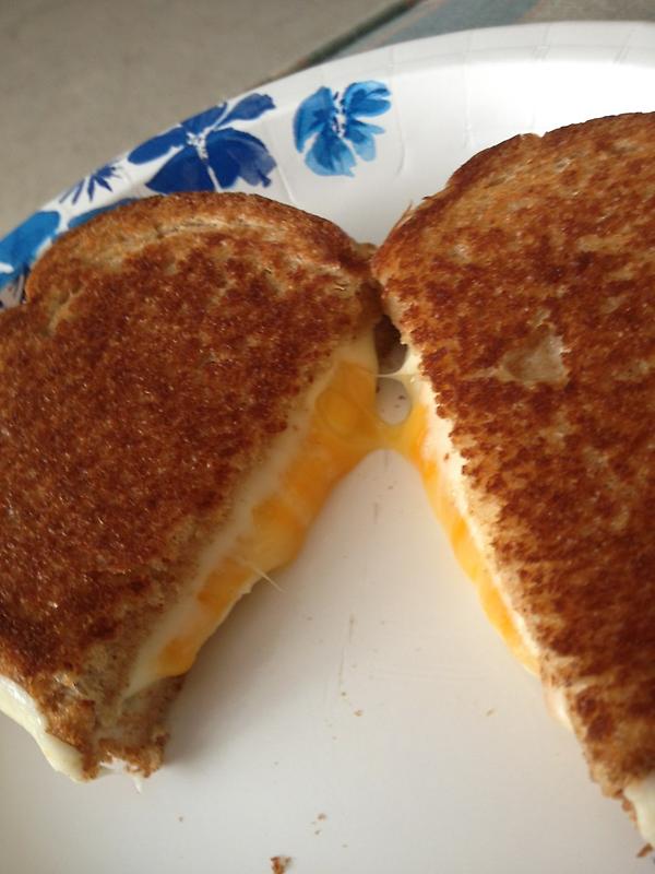 zferg24's tweet image. Three cheese grilled cheese! #culinaryskill