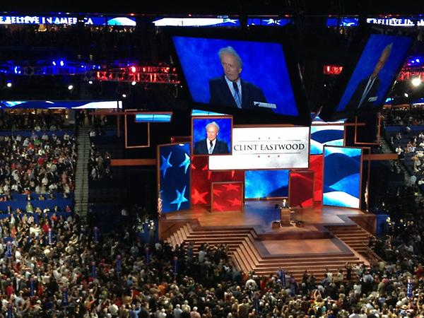 PIC: Clint Eastwood takes the stage!!
