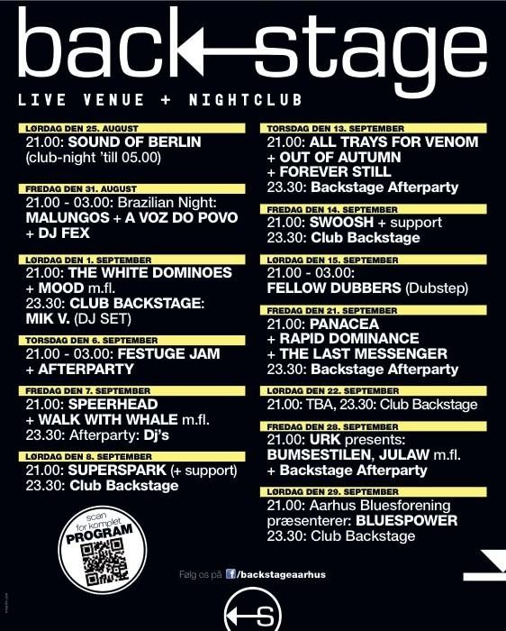 backstageaarhus's tweet photo. Septembers program! http://t.co/lcpYaxyx