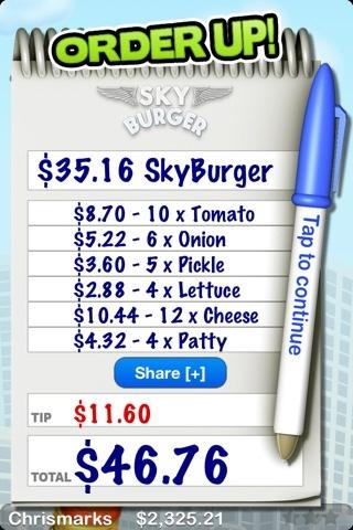 I just stacked a $46.76 SkyBurger in Sky Burger for iOS!