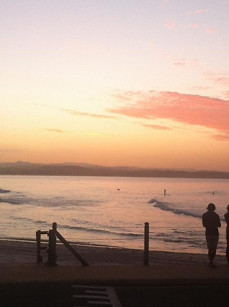 barfly1969's tweet image. #sunsetsurfing at #rainbow bay