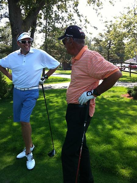 Playing with the legend Bob Panasik! Still hits it pure @ 70 yrs!