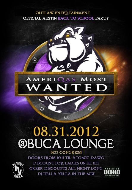 HTULive's tweet image. Live and in Effect at Buca Lounge Tonight 422 congress, ladies discount till 11:11 and Greek Discount all Night