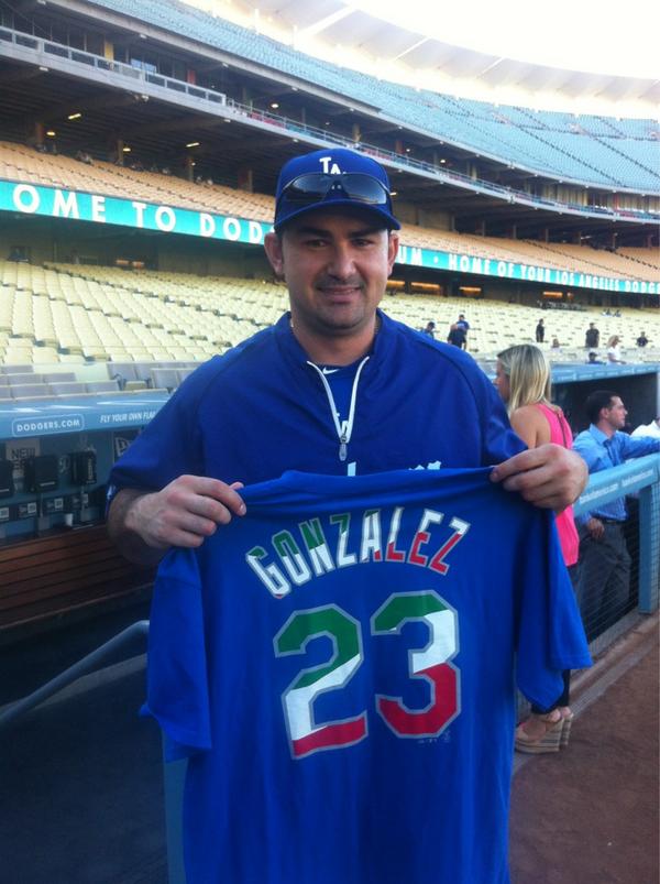 la dodgers gonzalez jersey