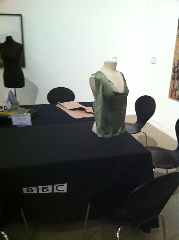 bubbledavies123's tweet photo. Getting ready for the Whitworth Gallery pilot event #MeetTheCrafter http://t.co/ziZeQZjC
