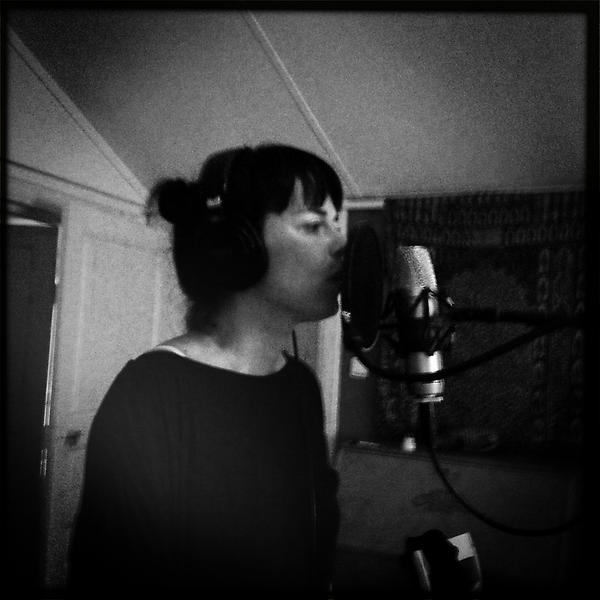 Petronella laying down vocals for our upcoming release!