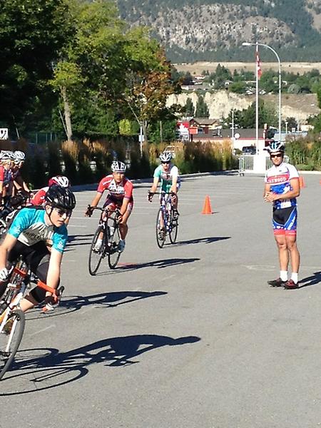 AMYDF young cyclists going through the crit clinic at the Hayman Classic event w/ <a href="/axelmerckx/">Axel Merckx</a>