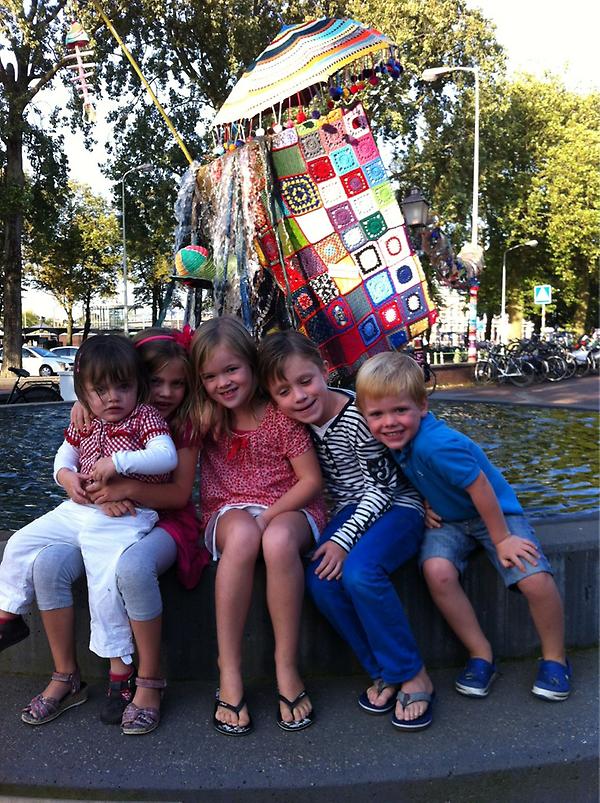 De waterdrager aan het begin van het Kleine Noord, ook ingebreid.