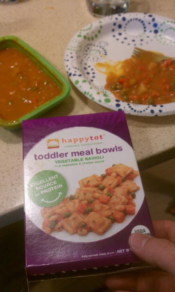 timspeicher's tweet photo. @HAPPYsuperfoods - your "vegetable ravioli" should have actual ravioli in it shouldn't it? http://t.co/gUNR5rER
