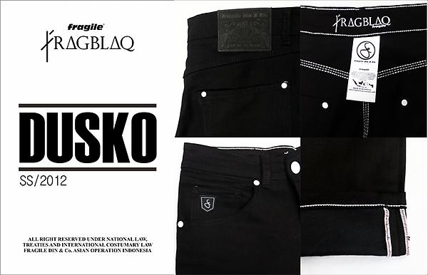 [hot stuff] <a href="/fragilethejeans/">FRAGILE THE JEANS</a> "Fragblaq Dusko" superslim straight leg IDR 300k