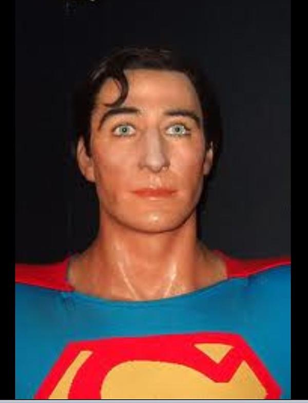 Casonworld's tweet image. &quot;Hi, I&apos;m the worst wax figure ever. I&apos;m supposed to be Superman, but I look like Brent Spiner on Halloween.&quot;
#datafail