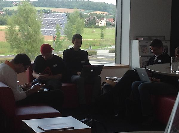 #bc_renew Netzwerken beim Mittagessen