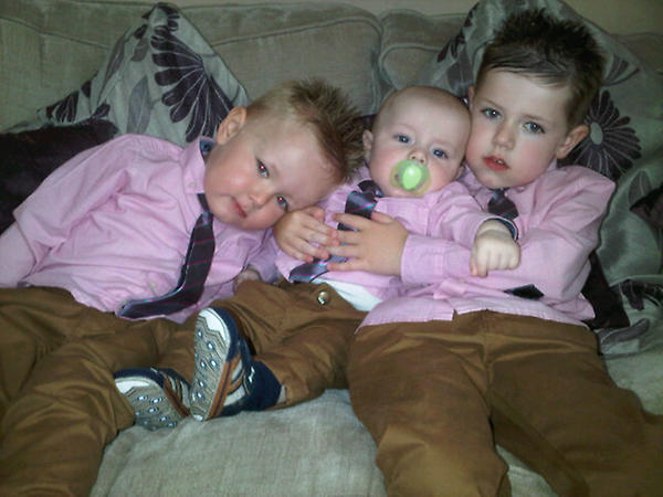 EmB001's tweet image. My three gorgeous boys! So proud of these cuties :)