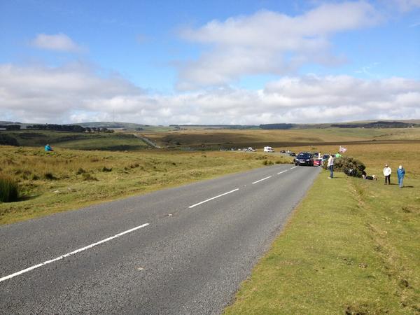 Our spot for Tour of Britain on dartmoor today