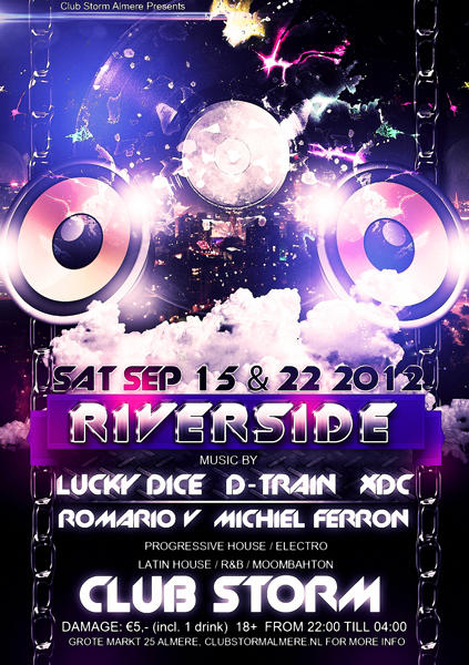 ClubStormAlmere's tweet photo. Vanavond in Club Storm Almere! Riverside! Entree €5,- en daarbij krijg je 1 gratis drankje! Be there! http://t.co/c7fEQli8