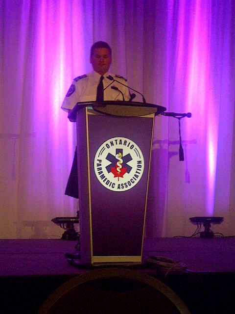 A fantastic representation of the Ont pipes and drums   the OPA conference - bravo!