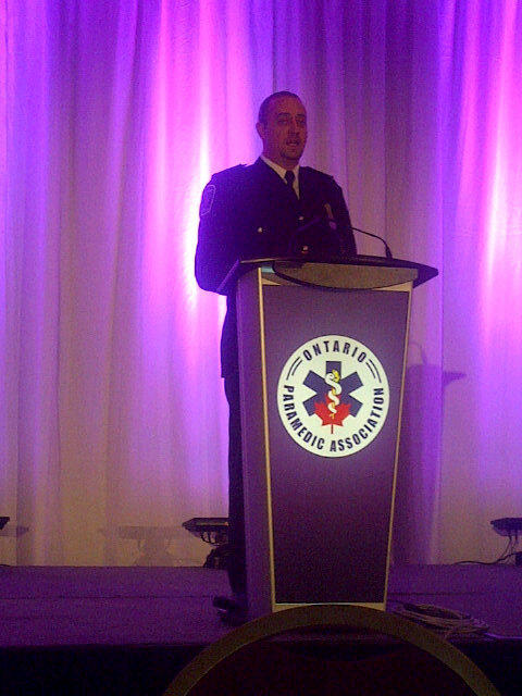 Greg Furlong stepping down as President of the Ontario Paramedic Association - Bravo Greg