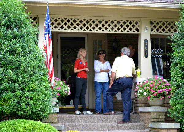 TeamYoder's tweet image. Shelli also visited with residents of Salem tonight, for the Old Settlers Day festival!