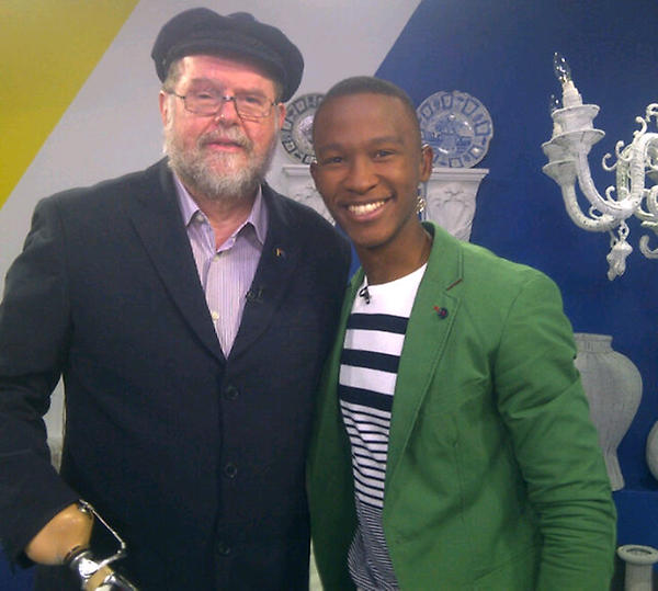 <a href="/FrLapsleyssm/">Fr Michael Lapsley</a> with <a href="/katlegomaboe/">Katlego Maboe</a> at <a href="/expressoshow/">Expresso Show</a> this morning! Very inspirational! #RedeemingThePast