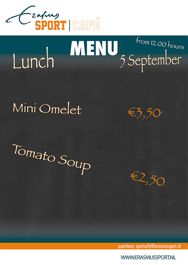 erasmussportc's tweet photo. We're back! Here is lunch! http://t.co/Alu5jKbB