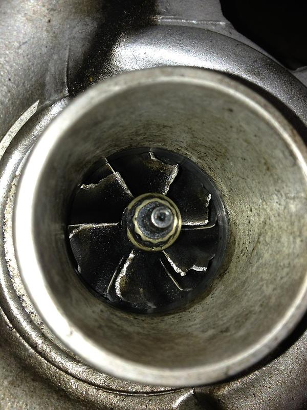 OrbitGarage's tweet image. Another shattered Renault Turbo! Now to find the missing bits of compressor blade :-)