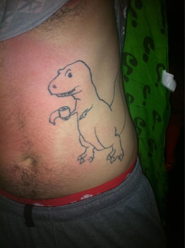 EmilyMackeogh's tweet photo. Definitely the most ridiculous tattoo I've ever come across! It's supposed to be ironic... 💚🚽 #CrazyFolk #EP2012 http://t.co/RUwR7Drq