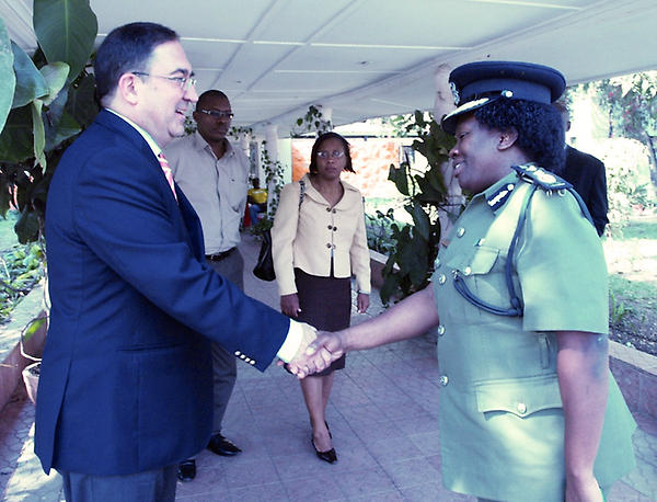 Ambassador Arda hosted the Inspector General of Police, Ms Stella Libongani on Friday ahead of her visit to Turkey.