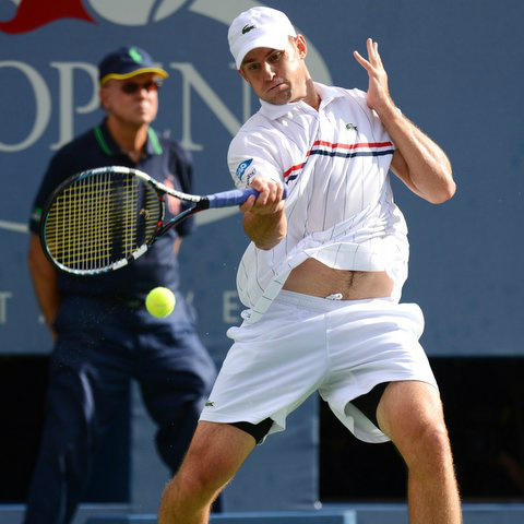 usopen's tweet photo. HIS BRILLIANT CAREER: @AndyRoddick bids farewell with loss in 825th career match, 176th at a slam, 55th at #usopen. http://t.co/QuAGwg38