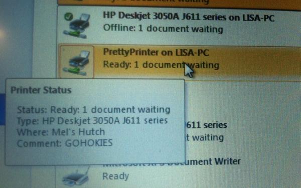 melbgreene's tweet image. @lisahemphill14 #prettyprinter