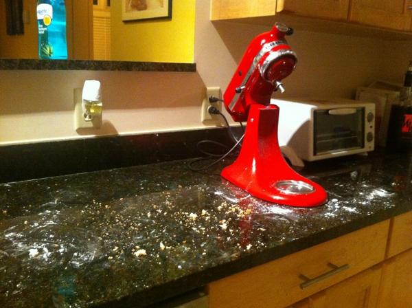 drlittlejenny's tweet image. Aftermath of a baking frenzy, as @jay5026 would say. #bakersproblems