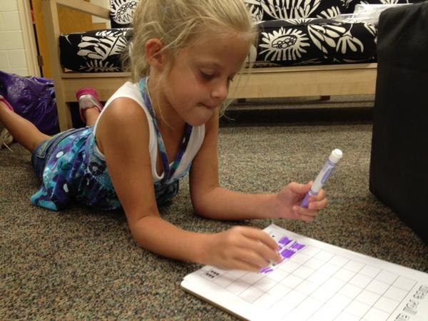 Firstgradejags's tweet image. practicing our new game - roll and record #mathdaily5