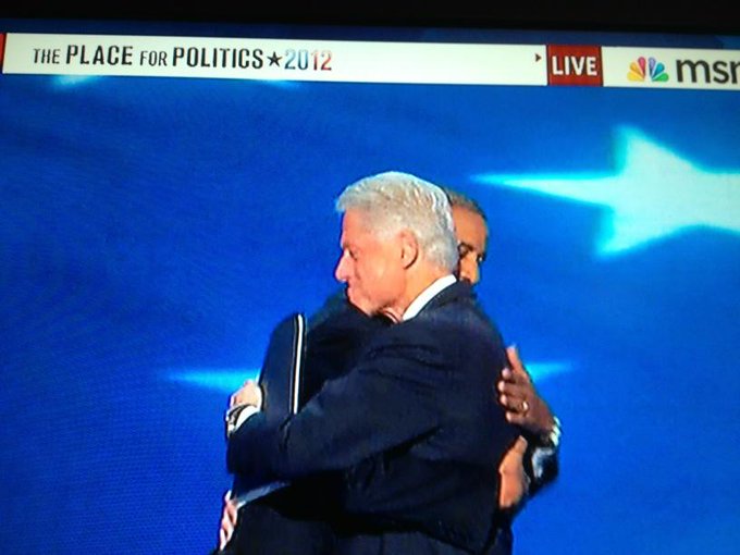 The 2 black Presidents embrace! http://t.co/a58rYobU<a href="/tag/throwbackthursdays"class="tags"><span>#throwbackthursdays</span></a>