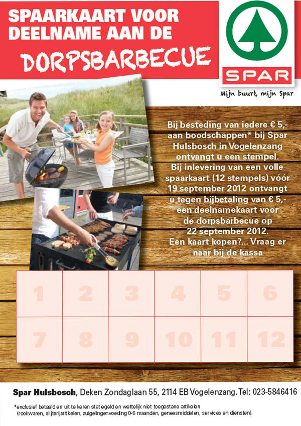 Spaarkaart!