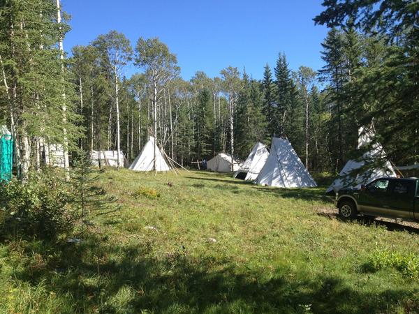 WBrettWilson's tweet photo. Now visiting the #Aseniwuche Cultural Camp near #GrandeCache. A key business partner for #MaximPower. http://t.co/sRYWcY8A