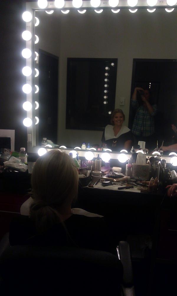BigInASmallTown's tweet photo. Host @BrookePashley getting hair and makeup done before tonight's big finale at 7pm/ET on @CMTCanada #BigInASmallTown http://t.co/AbzX4UPb