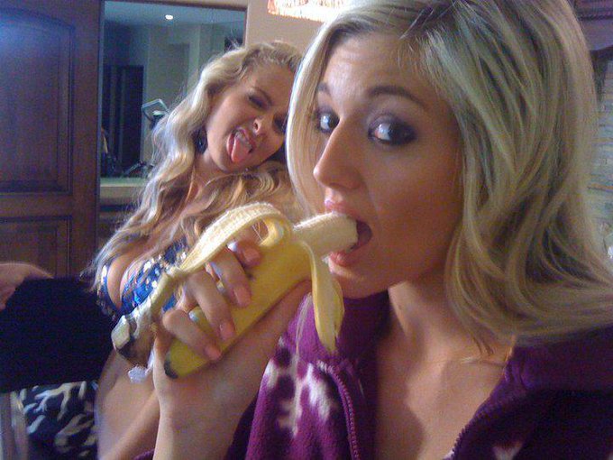 Who ever tweeted yesterday, "Never look into a persons eye while eating a banana" This is for you=] @ShannaMcLaughln<a href="/tag/playmate"class="tags"><span>#playmate</span></a><a href="/tag/throwbackthursday"class="tags"><span>#throwbackthursday</span></a>