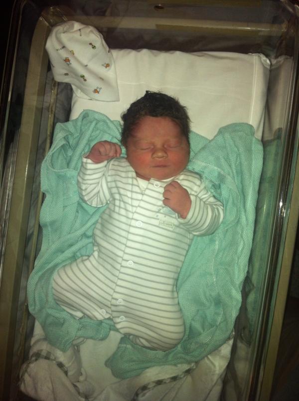 I am pleased to announce my new arrival! George Edwin Allen at 9lbs 5oz