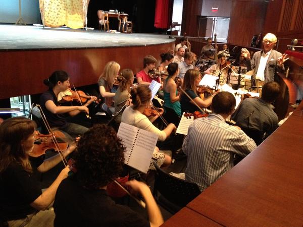 Martin Haselböck with members of Musica Angelica on tour in Ecuador for "The Giacomo Variations"