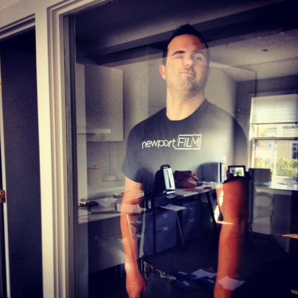 newportFILM's tweet image. ryan's hit the (glass) wall... #techoverload