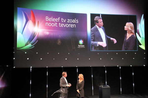 Introductie #Horizon van #UPC vandaag. Everything you love is now on TV. <a href="/froukjedeboth/">Froukje de Both</a> dank voor mooi event!