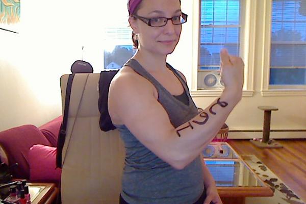 bofhgirl's tweet image. Tagged and ready for another competition tomorrow. Booyah. #cfne