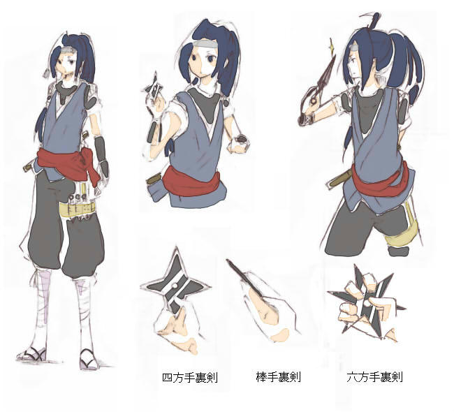 のま茶 背景頑張る人 忍者描いた 手裏剣と苦無 手裏剣術に興味がある Http T Co 1bdco1sm Twitter