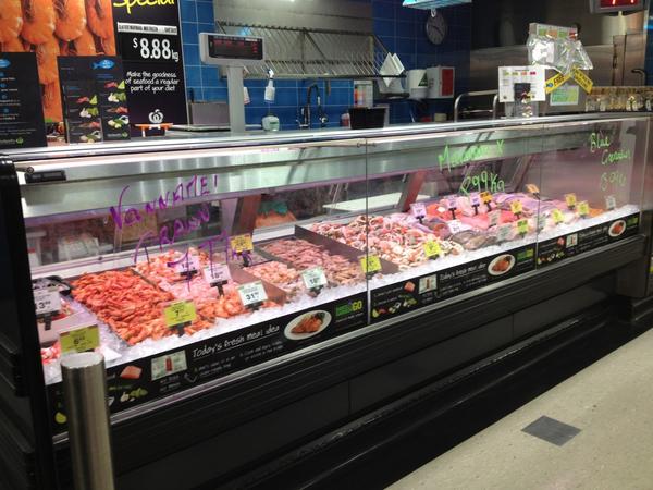 Chriso183's tweet photo. Now that's a seafood case well done Jemma. http://t.co/N91J5Ffo