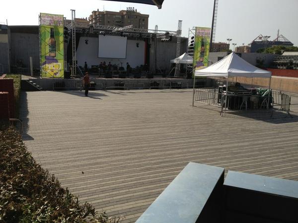 Pocketbooks's tweet photo. Here's the Lemon Pop auditorium in Murcia! We're onstage at around 11.45 tonight. http://t.co/fqf7LlcY
