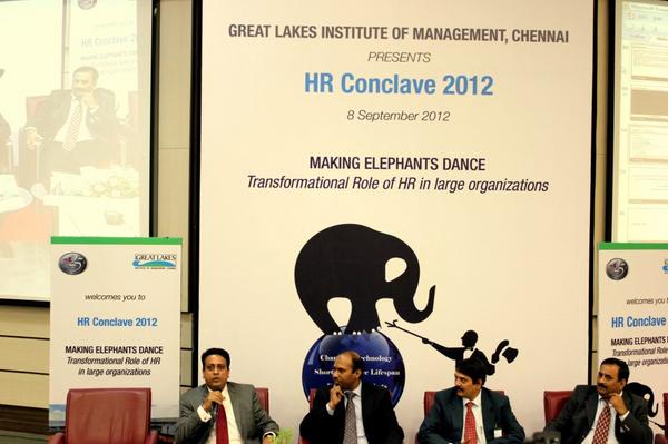 HARIstotle_'s tweet photo. The elite panel for "Organizational culture and Gen Y leadership : HR as enabler" #GLHRC12 @GreatLakes_MBA http://t.co/F6r8LYGI