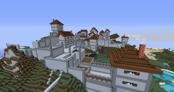 MineCraftBulten's tweet photo. Welcome to my new project! The White City! http://t.co/22wU9Gxl