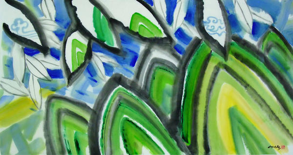 푸른산 나무노래

 135cm x 69cm   40호「 한지+ 채묵」 「Korean Paper + Korean Color &amp;Chinese Ink」

♡그림감상-안남숙 카페 cafe.naver.com/ahn2293