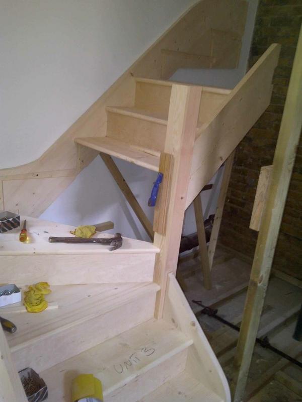 wardjoinery's tweet photo. Stair assembly http://t.co/imZkNVcv